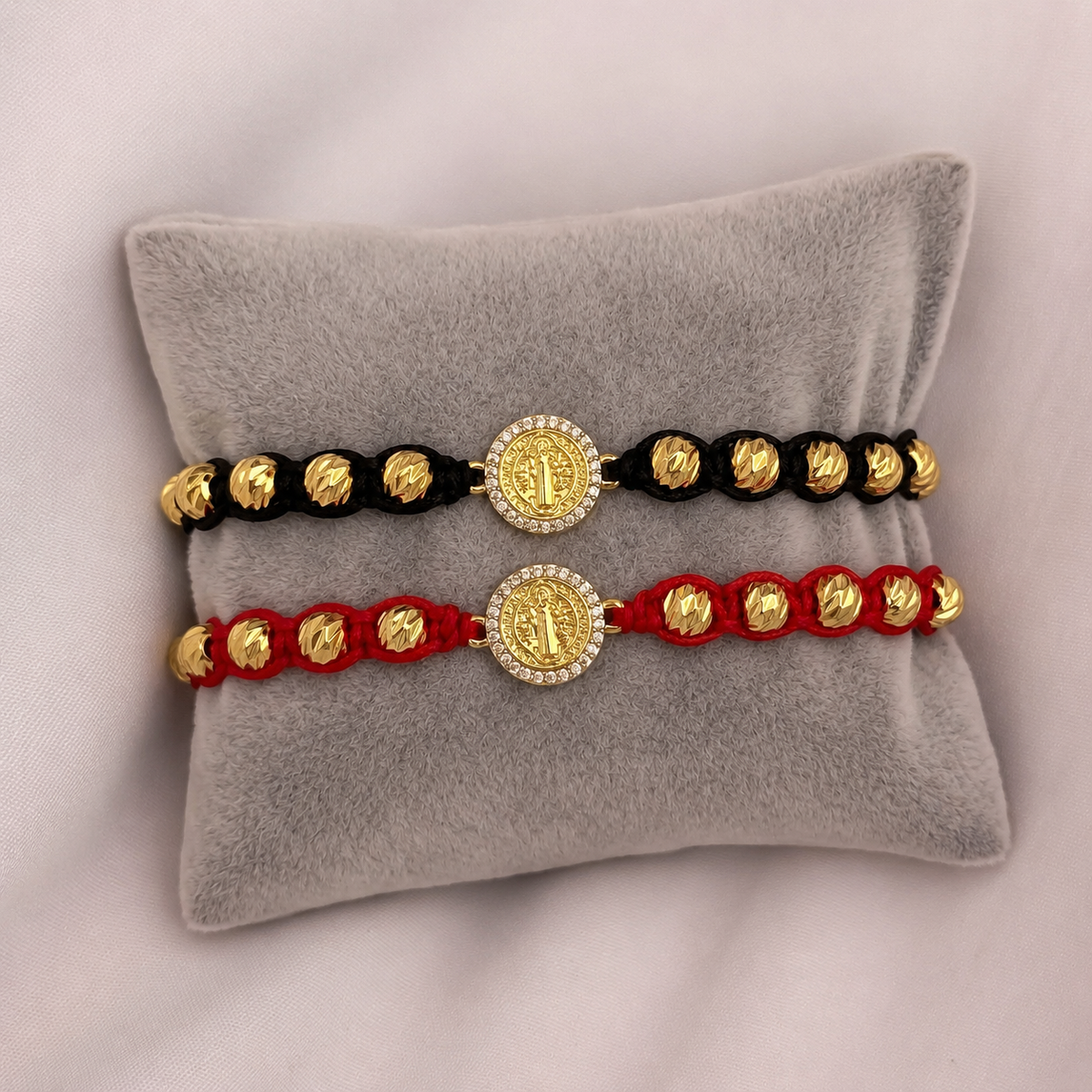 PULSERA SAN BENITO BAÑO DE ORO 18K